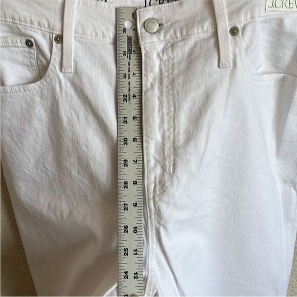 J Crew Slim Wide Leg Jeans Womens Size 32 White - Picture 9 of 15